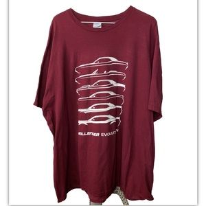 Car Challenger Evolution Men’s Shirt 3XL Collector Outline Design T-shirt